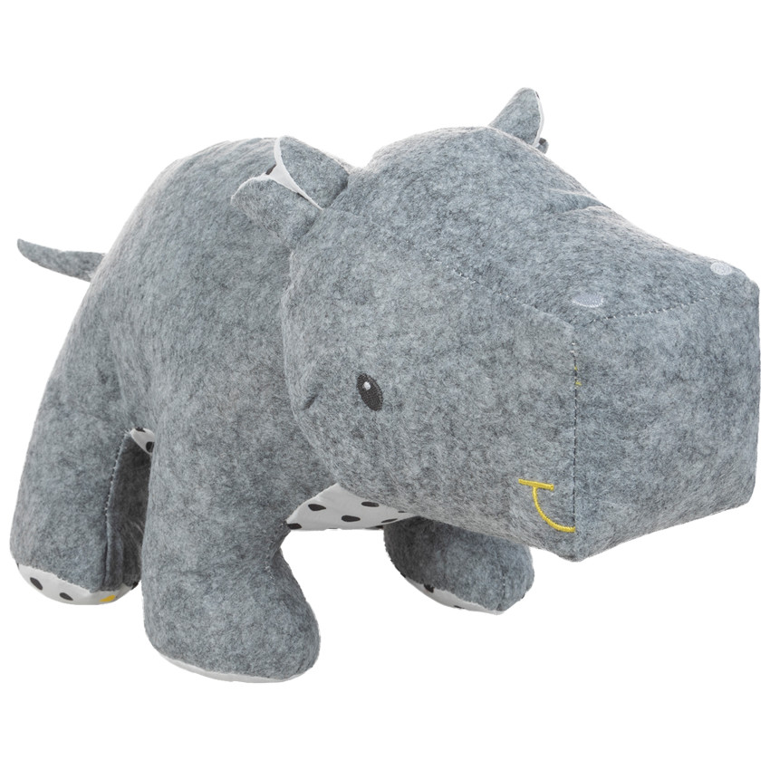 Peluche en feutrine forme hippopotame  
