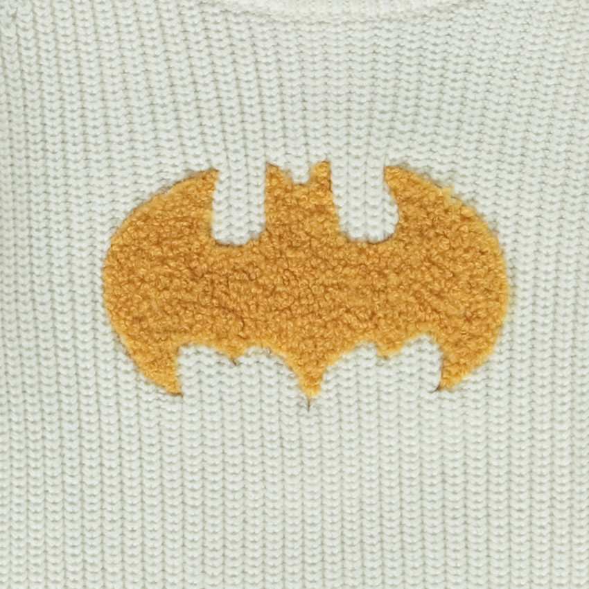 Πουλόβερ πλεκτό patch bouclettes Batman Warner για bebe αγόρι 