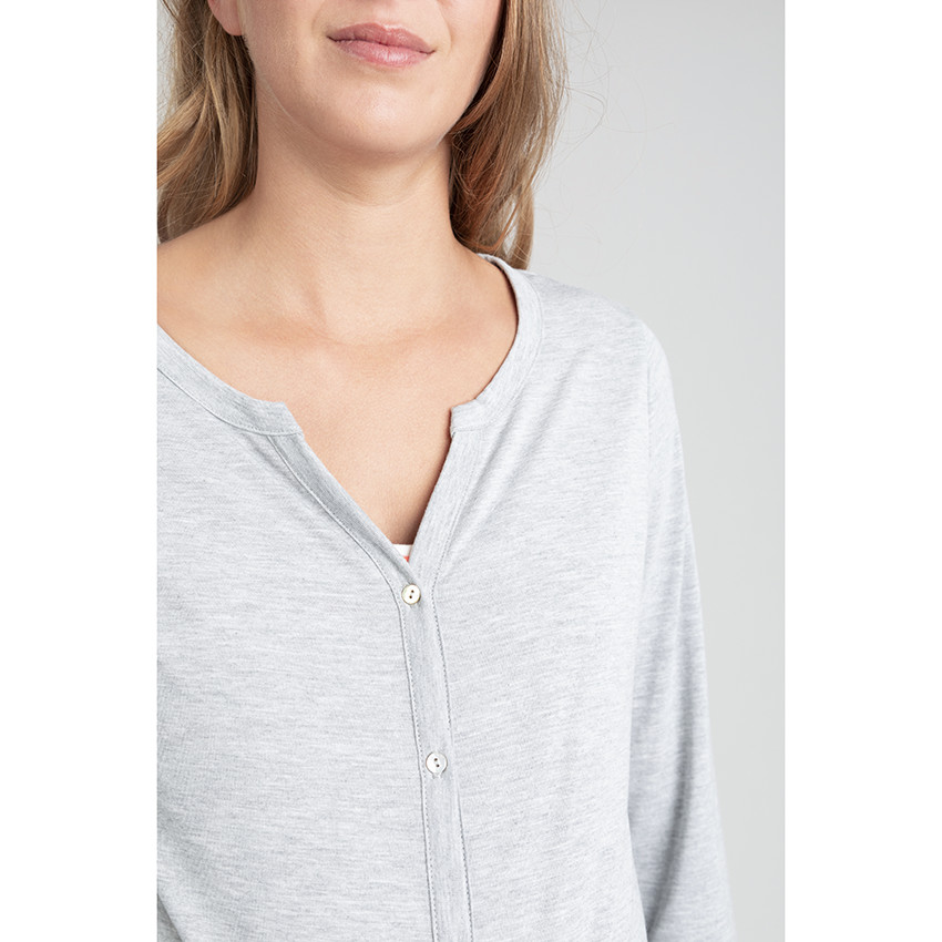 Πλεκτή ζακέτα γκρί 