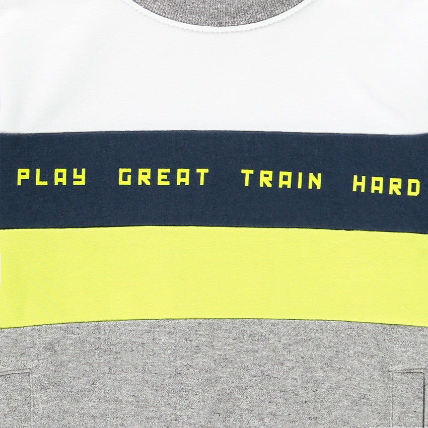 Φούτερ molleton Color block για αγόρι 