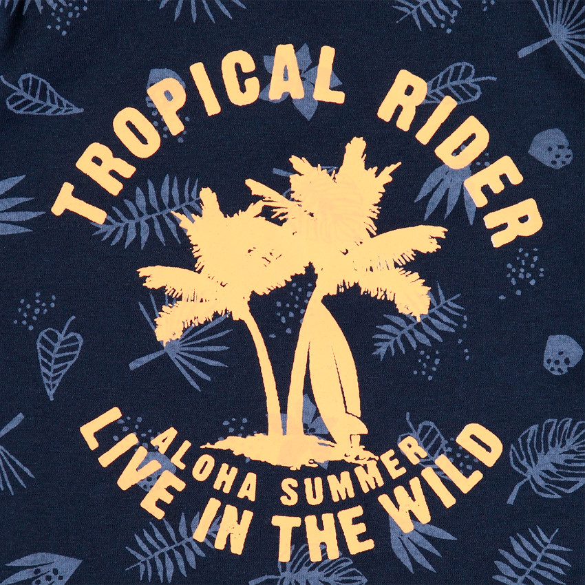 Σετ με t-shirt εμπριμέ και βερμούδα με τσέπες  Additional Σετ με t-shirt εμπριμέ και βερμούδα με τσέπες