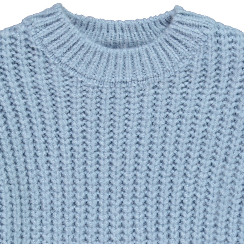 Pull en tricot côté uni pour fille Main Pull en tricot côté uni pour fille