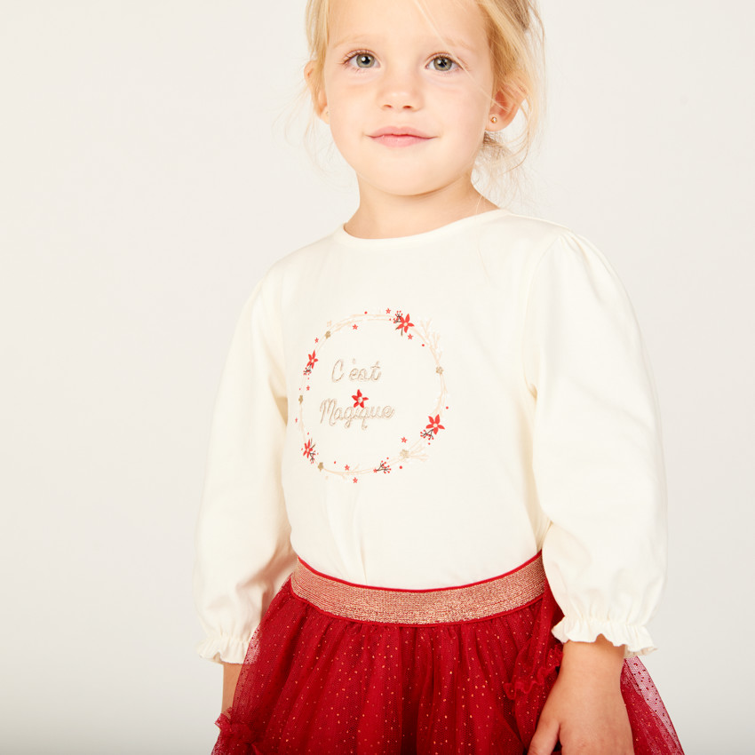 T-shirt μακρυμάνικο με εκτύπωση για κοριτσάκι. 