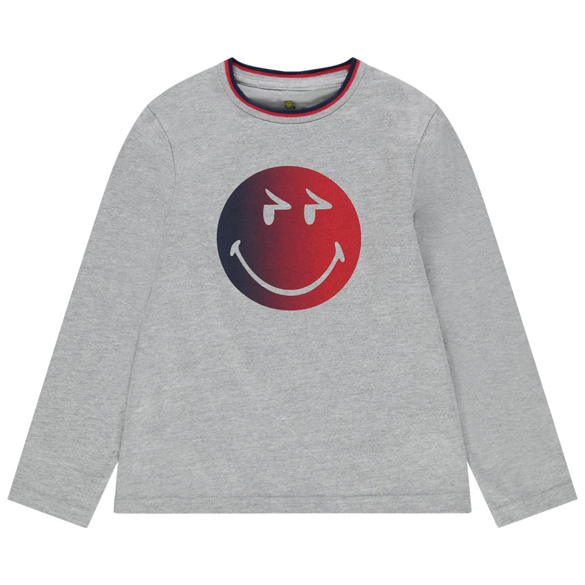 T-shirt μακρυμάνικο με οργανικό βαμβάκι σχέδιο SmileyWorld Main T-shirt μακρυμάνικο με οργανικό βαμβάκι σχέδιο SmileyWorld