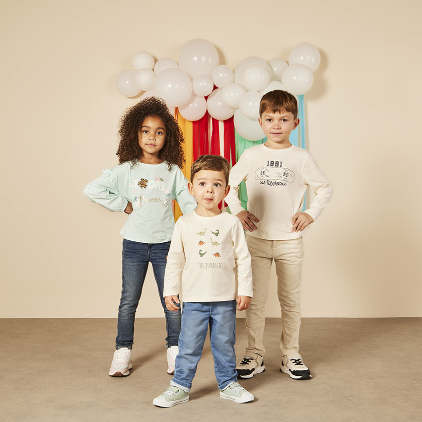 "Τζιν ίσιο με ελαστική μέση για μωρό αγόρι" 