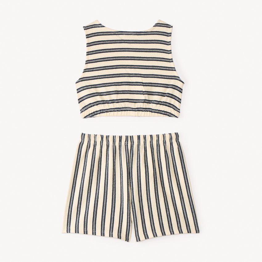 Σέτ κοντό 2 τμχ. ριγέ για κορίτσι 