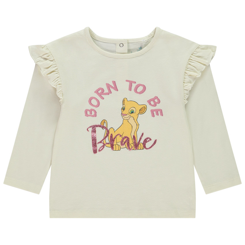 T-shirt μακρυμάνικο με βολάν Nala Disney για κορίτσι μωρό 