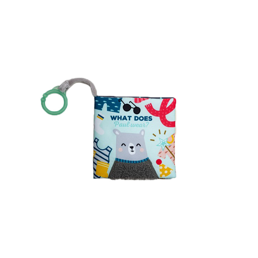 Μαλακό βιβλίο Taf Τoys What Does Paul Wear 