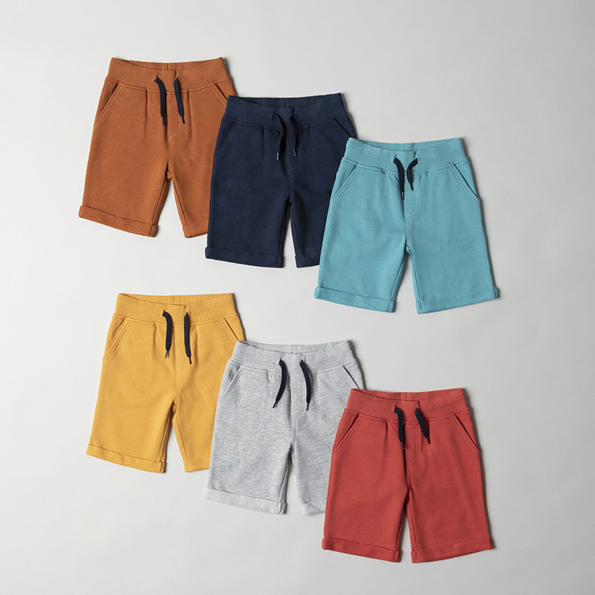 Βερμούδα από πλεκτό ύφασμα με ελαστική μέση για αγόρι 