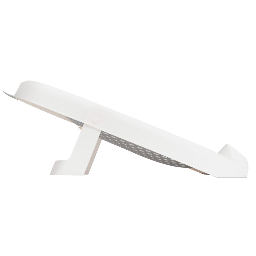 Ρηλάξ μπάνιου διπλωτό από σιλικόνη γκρι λευκό 