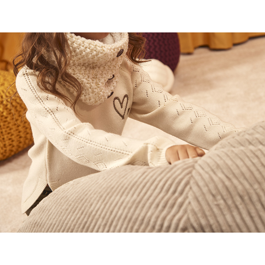 Σετ σκουφάκι και σνούντ από πλεκτό με επένδυση sherpa για κορίτσι.  Additional Σετ σκουφάκι και σνούντ από πλεκτό με επένδυση sherpa για κορίτσι.