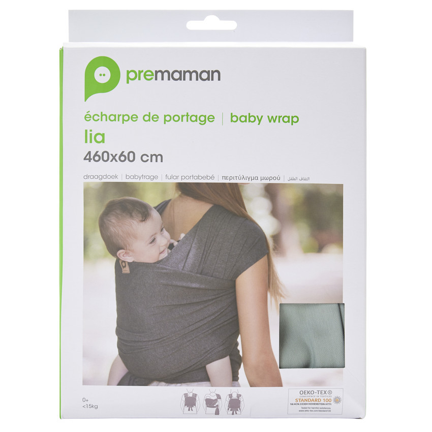 Μαντήλι μεταφοράς Lia 460 x 60 εκ - Χακί 