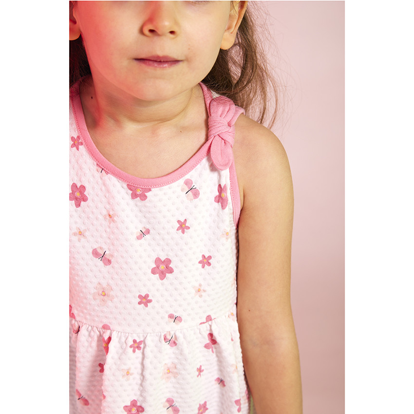 Αμάνικο φόρεμα με floral σχέδιο για bebe κορίτσι 