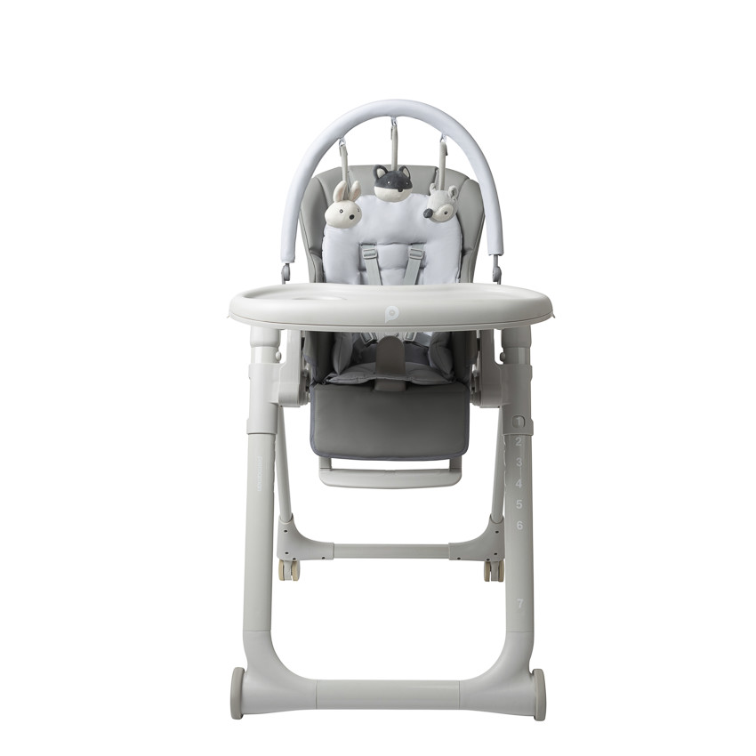 Πολυλειτουργική ρυθμιζόμενη καρέκλα φαγητού Harper γκρι 