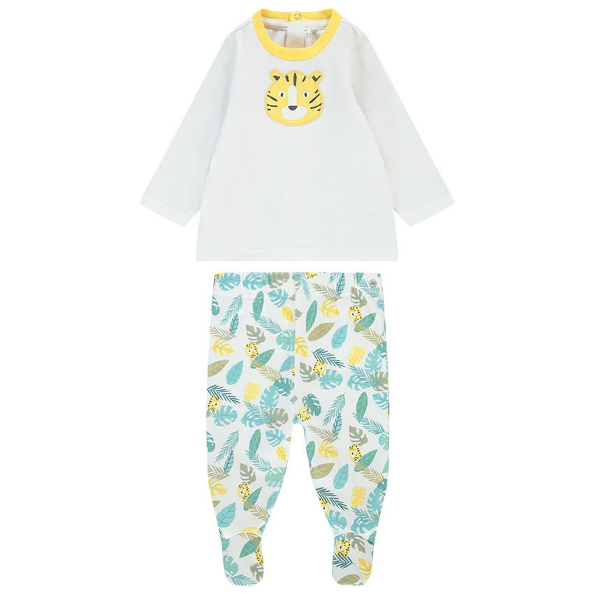 Pyjama 2 pièces imprimé jungle pour bébé garçon 