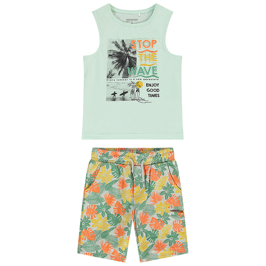 Ensemble de plage débardeur et short pour garçon 