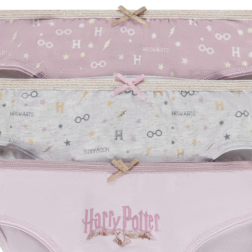 Lot de 3 culottes en jersey Harry Potter fille 