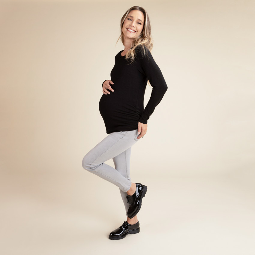 Πουλόβερ εγκυμοσύνης μονόχρωμο 