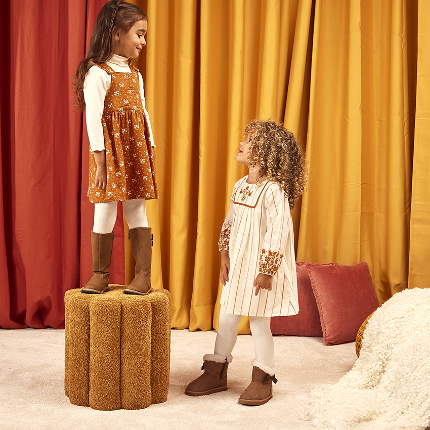 Σετ 2 τμχ. με σαλοπέτα φόρεμα για bebe κορίτσι 