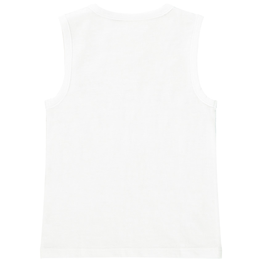 Αμάνικο πλεκτό μπλουζάκι με ριγέ σχέδιο για μωρό αγόρι 