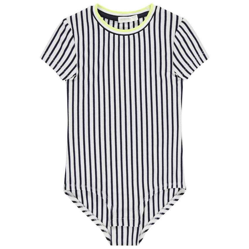 Κοντομάνικο κορμάκι ριγέ 