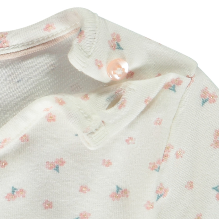 Σέτ 2 τμχ. με κεντημένη φορμάκι για μωρό κορίτσι 