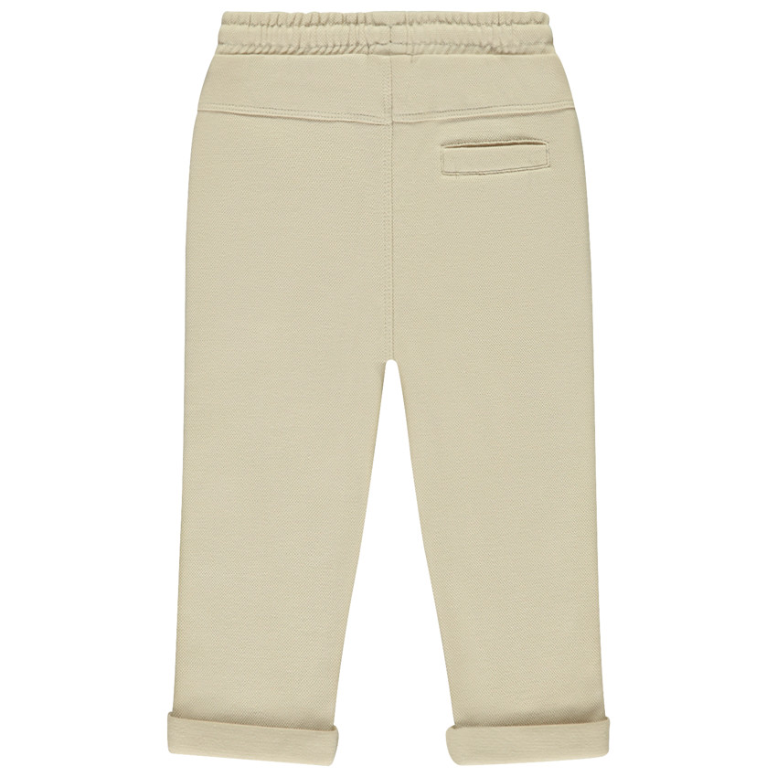 Pantalon uni avec cordon de serrage pour bébé garçon 