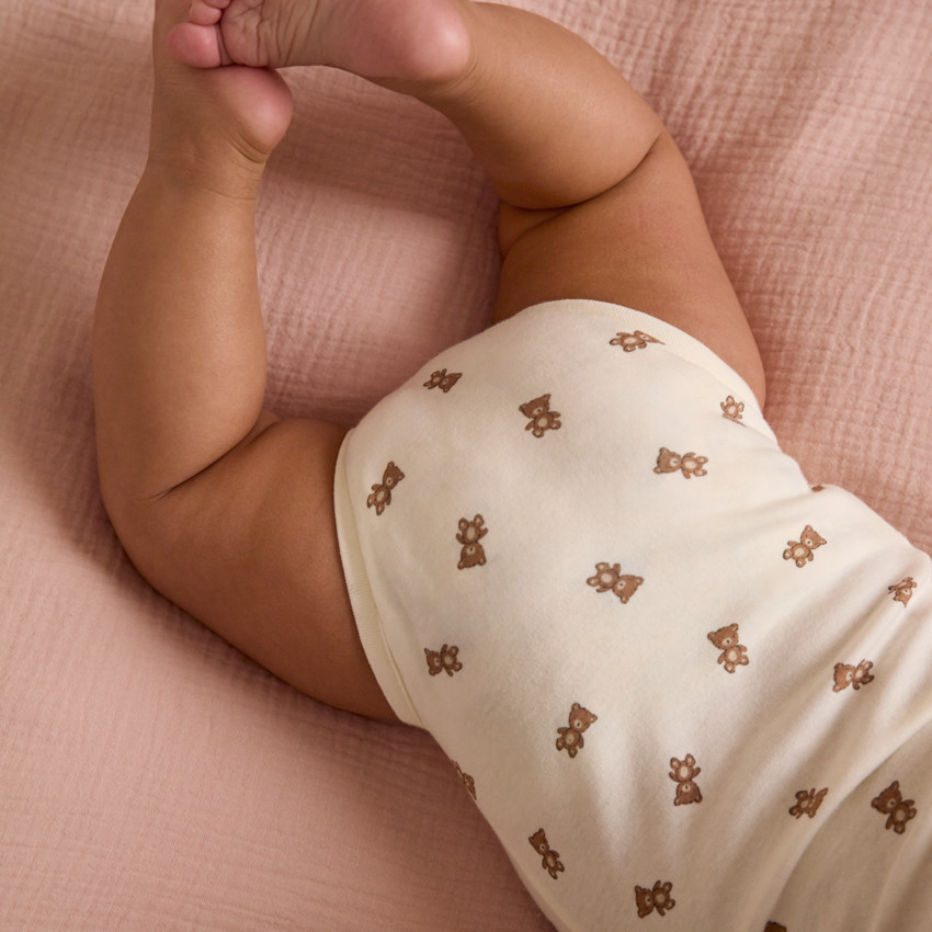 Σετ 2 φαντεζί bodies με σχέδιο αρκουδάκι για μωρό 