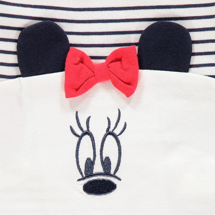 Πιτζάμα από jersey με ριγέ σχέδιο και σχέδιο Minnie Disney για κορίτσι 