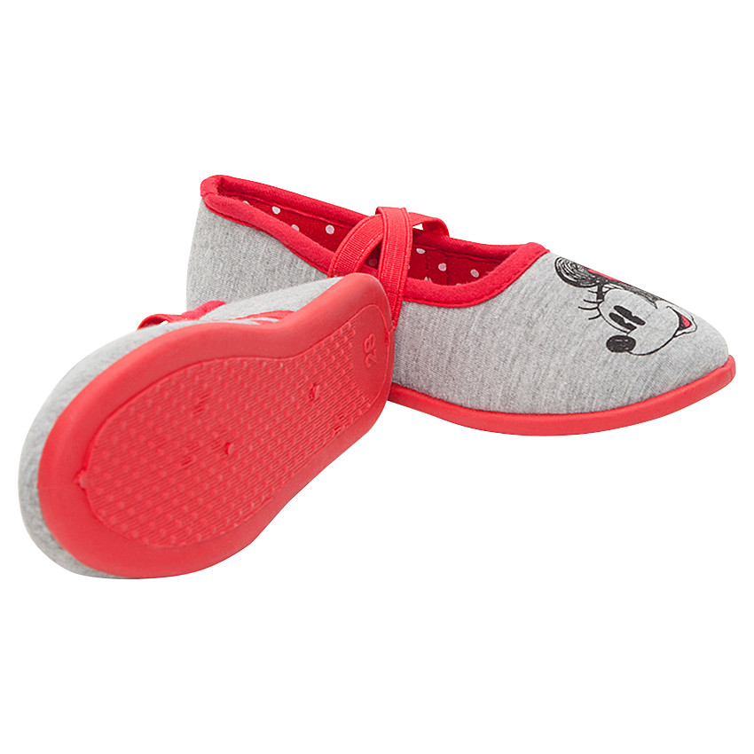 Χαμηλά παντοφλάκια με ελαστικά λουράκια με τη Minnie της Disney 