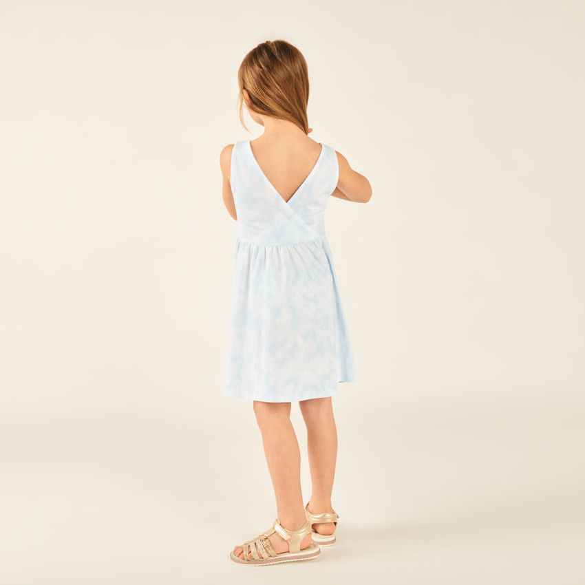 Φόρεμα με τιράντες tie and dye Stitch Disney για κορίτσι 