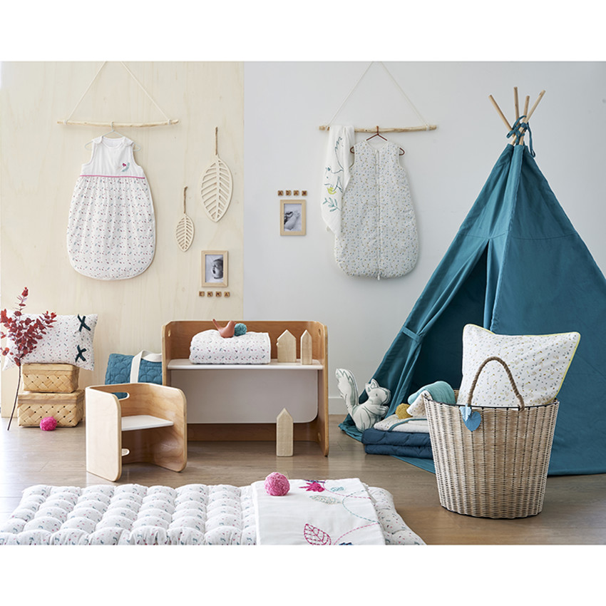 Lot de 6 lingettes lavables en coton avec pochette de rangement 