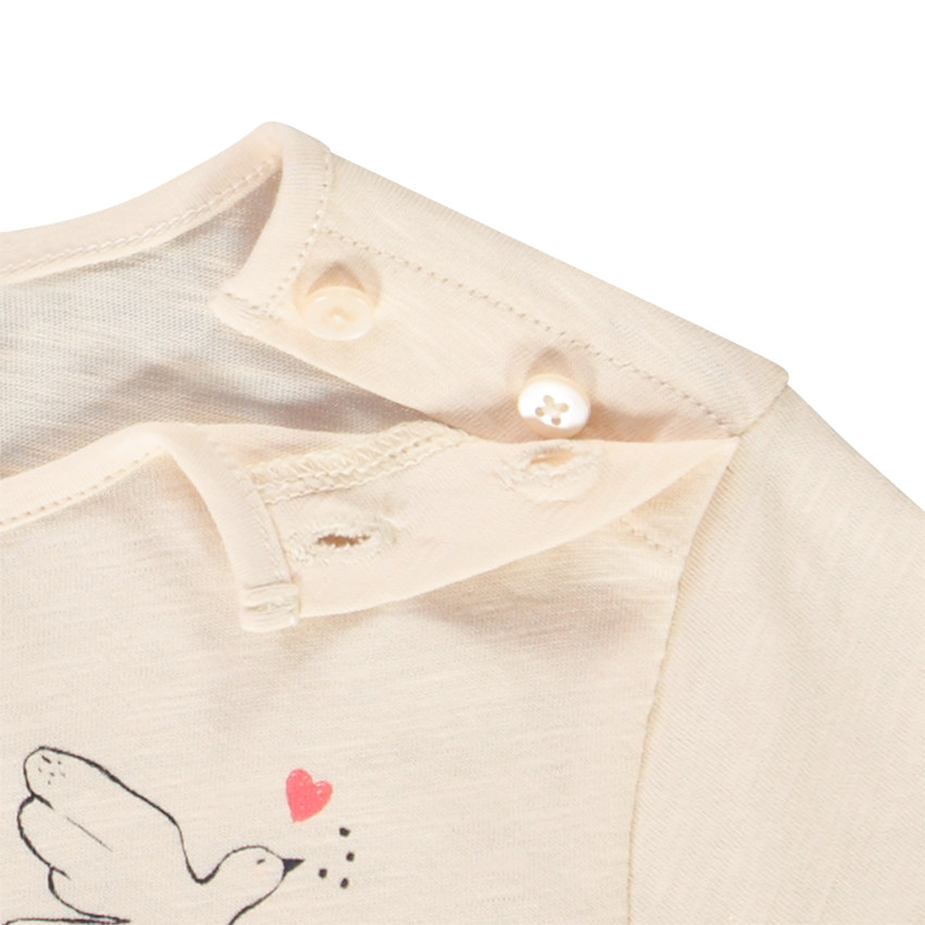 T-shirt manches courtes print fantaisie pour fille Main T-shirt manches courtes print fantaisie pour fille