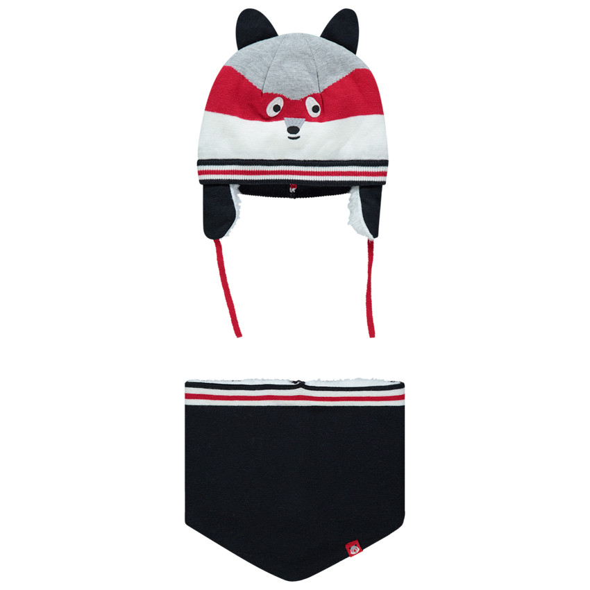 Bonnet et snood en tricot doublés sherpa  Additional Bonnet et snood en tricot doublés sherpa