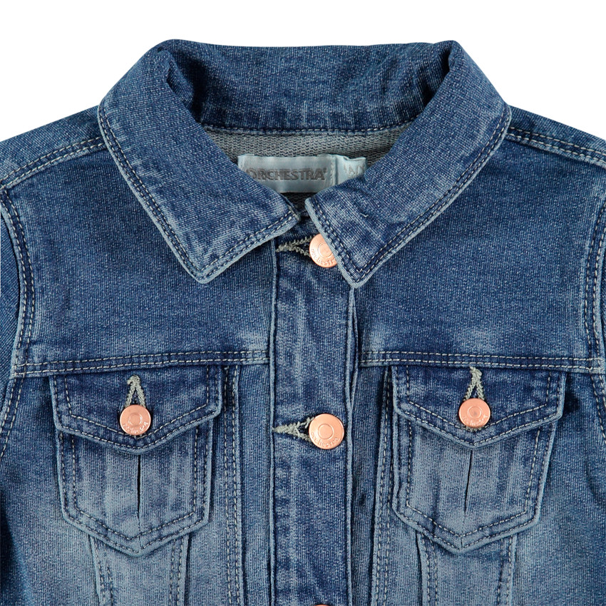 Φανελένια ζακέτα με φθαρμένη όψη και τσέπες 