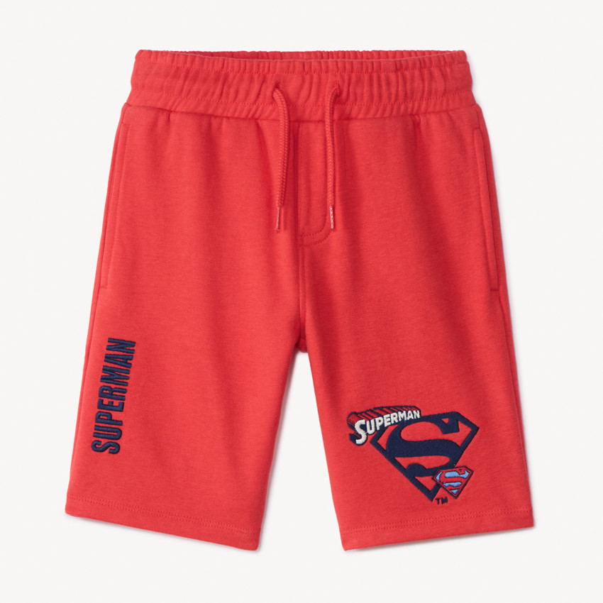 Βερμούδα από molleton μονόχρωμη Superman Warner για αγόρι 