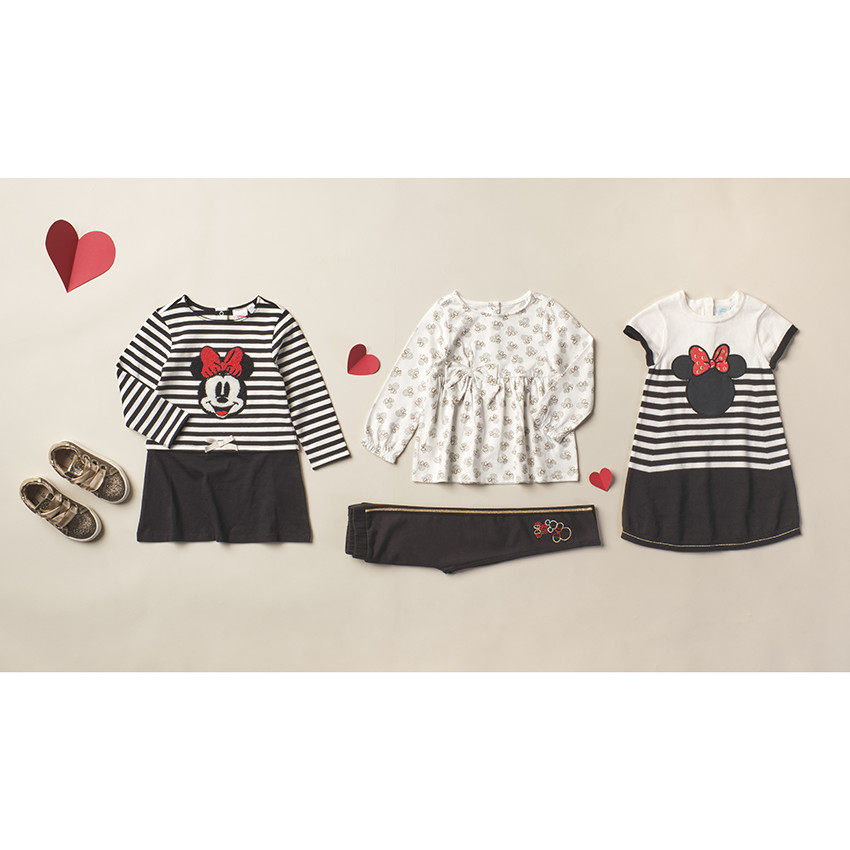 Φόρεμα κοντομάνικο πλεκτό Minnie Disney 