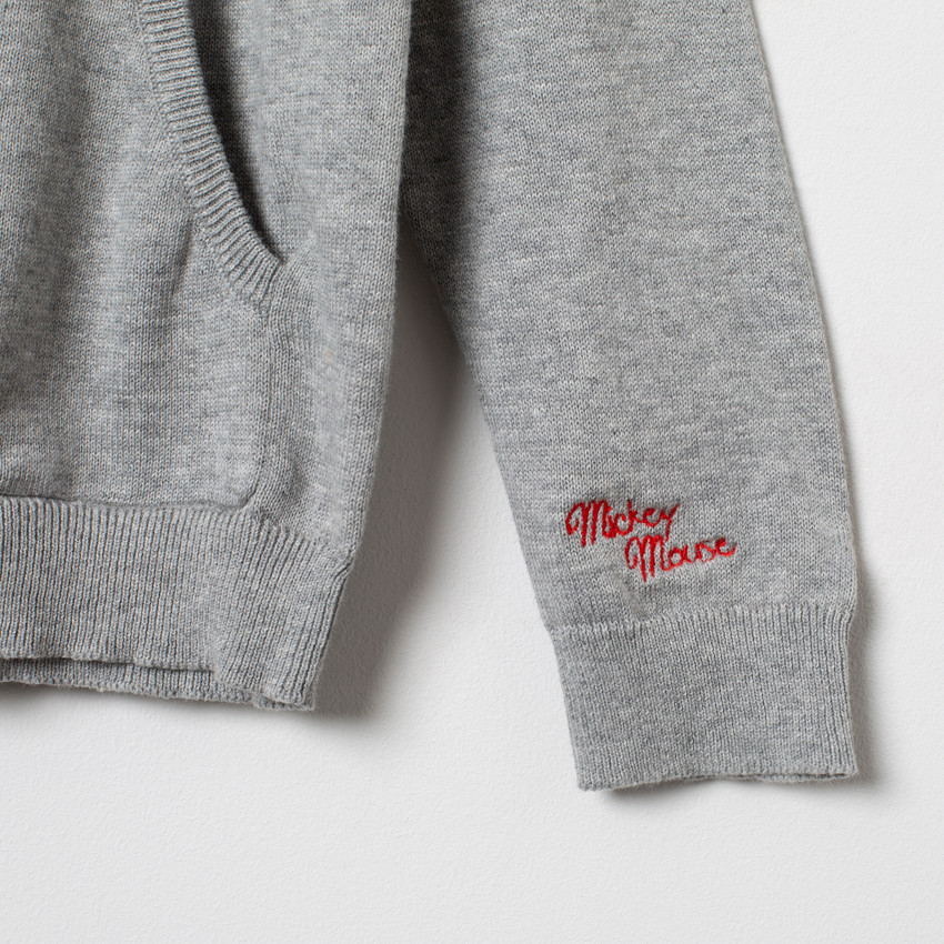 Pull en tricot motif Mickey Disney et bandes placées 