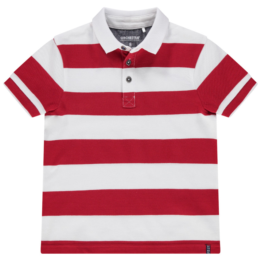 Polo κοντομάνικο με ρίγες από οργανικό βαμβάκι  