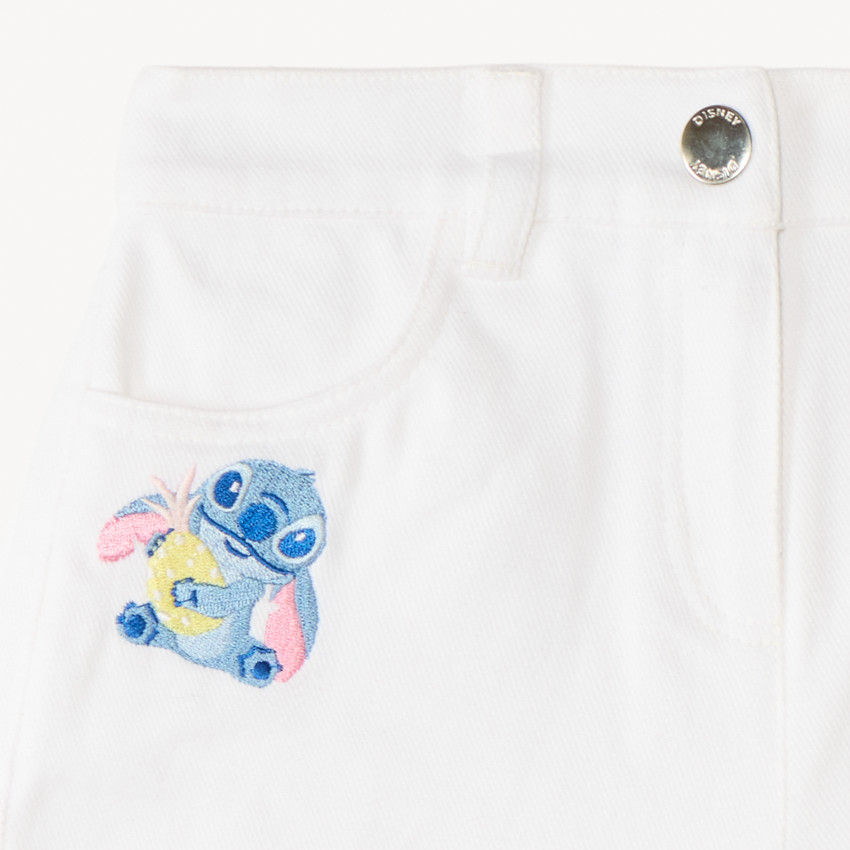 Σορτς από τζιν με κέντημα Stitch Disney κορίτσι 