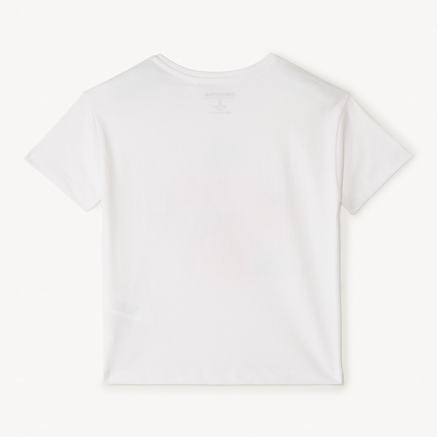 T-shirt με κοντό μανίκι με εκτύπωση φράουλες για κορίτσι 