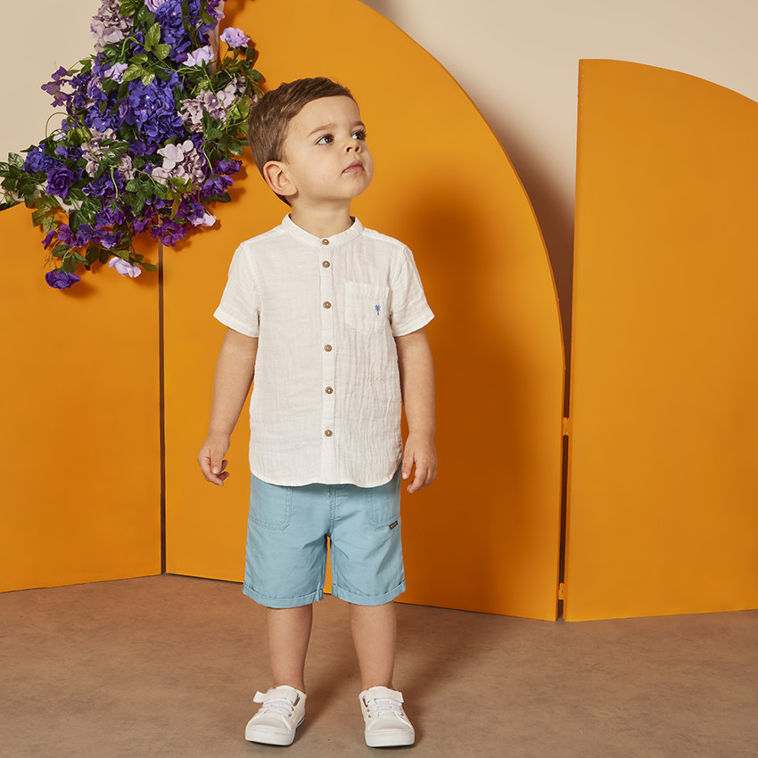 Βερμούδα υφασμάτινη με τσέπες για bebe αγόρι 