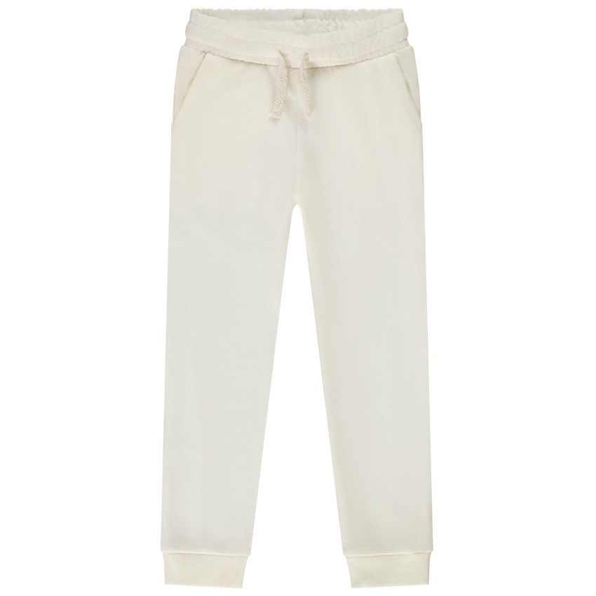 "Μακριά φόρμα από molleton μονόχρωμη για κορίτσι" 