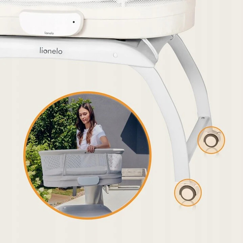 Hλεκτρικό Λίκνο με Ενσωματωμένη Ζυγαριά Coral White Lionelo  
