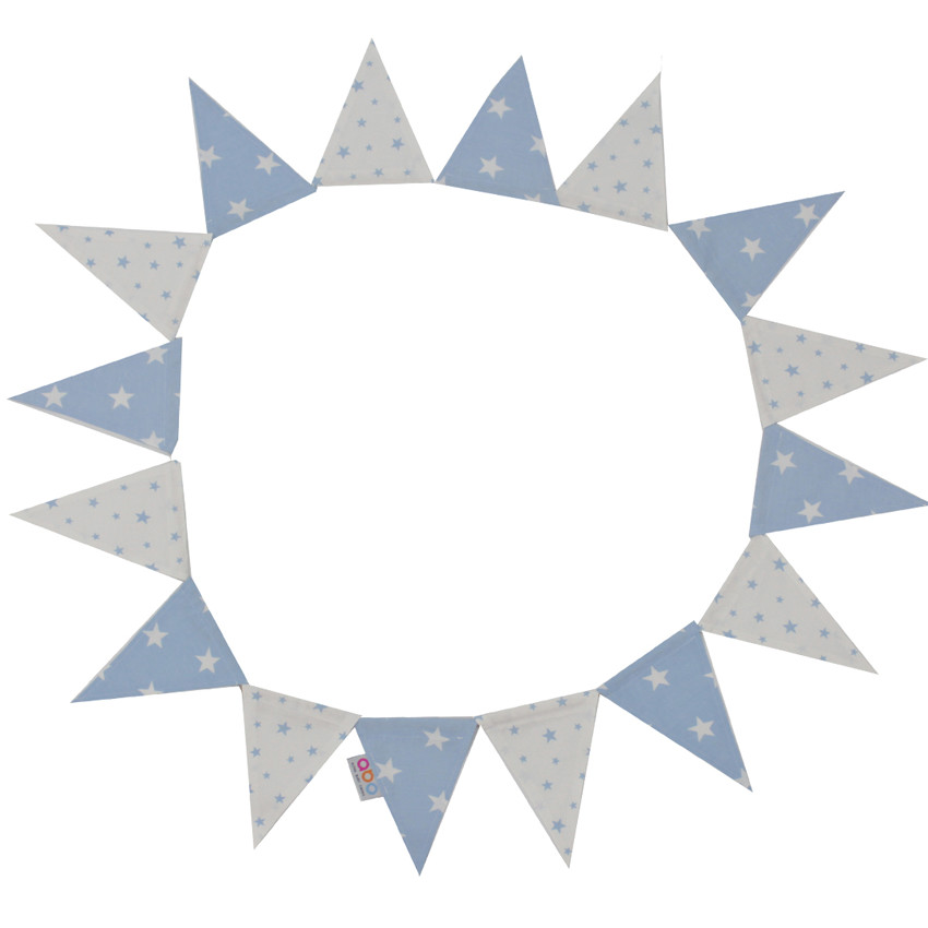  Διακοσμητικά σημαιάκια γαλάζια 16 τμχ ABO 