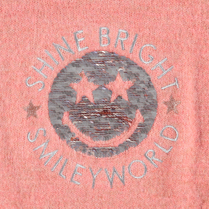 Pull en tricot avec SmileyWorld en sequins 