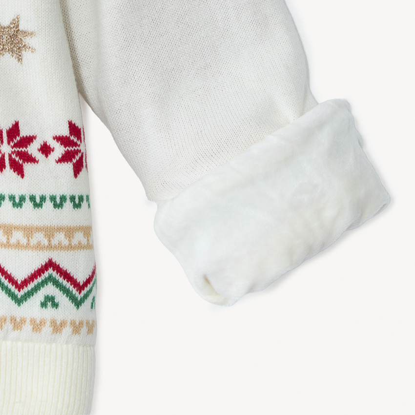 Pull manches longues doublé à motifs Noël Minnie Disney pour fille  