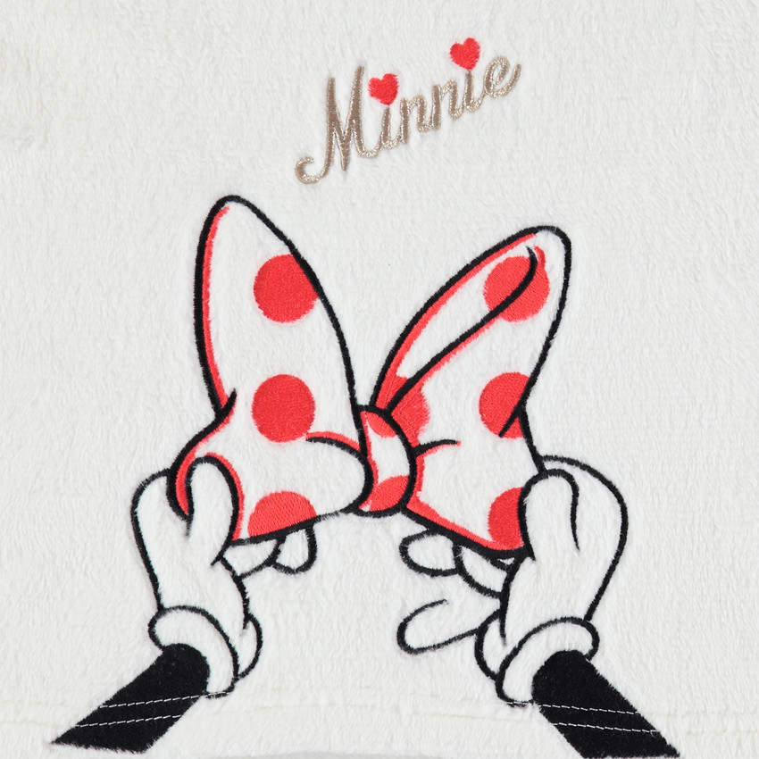 Sweat en sherpa à broderies Minnie Disney 