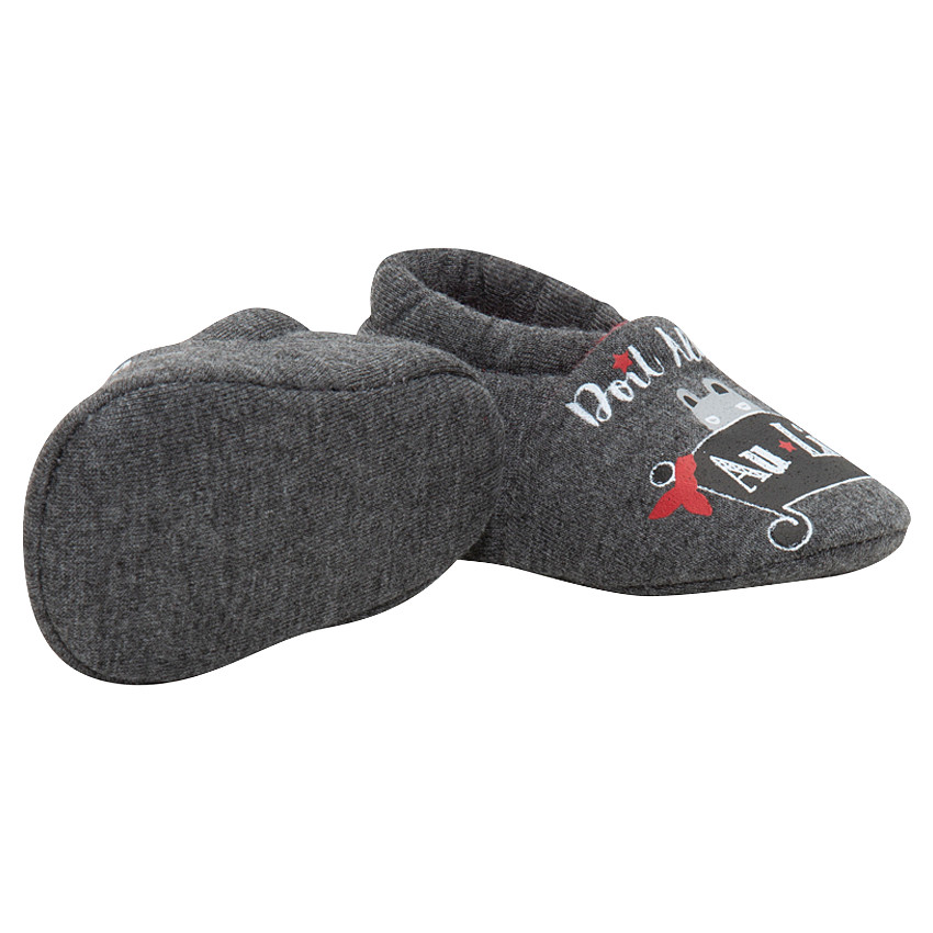 Χαμηλά παντοφλάκια με στάμπα αρκουδάκι με μάσκα 