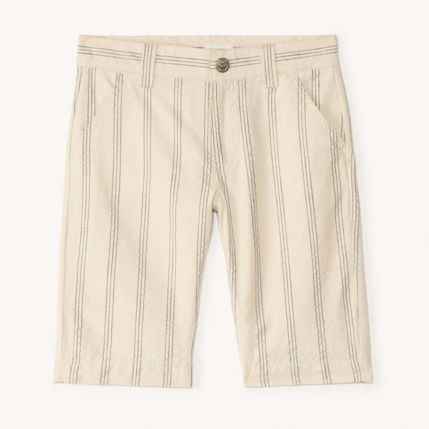 Βερμούδα με ρίγες από ύφασμα για αγόρι 